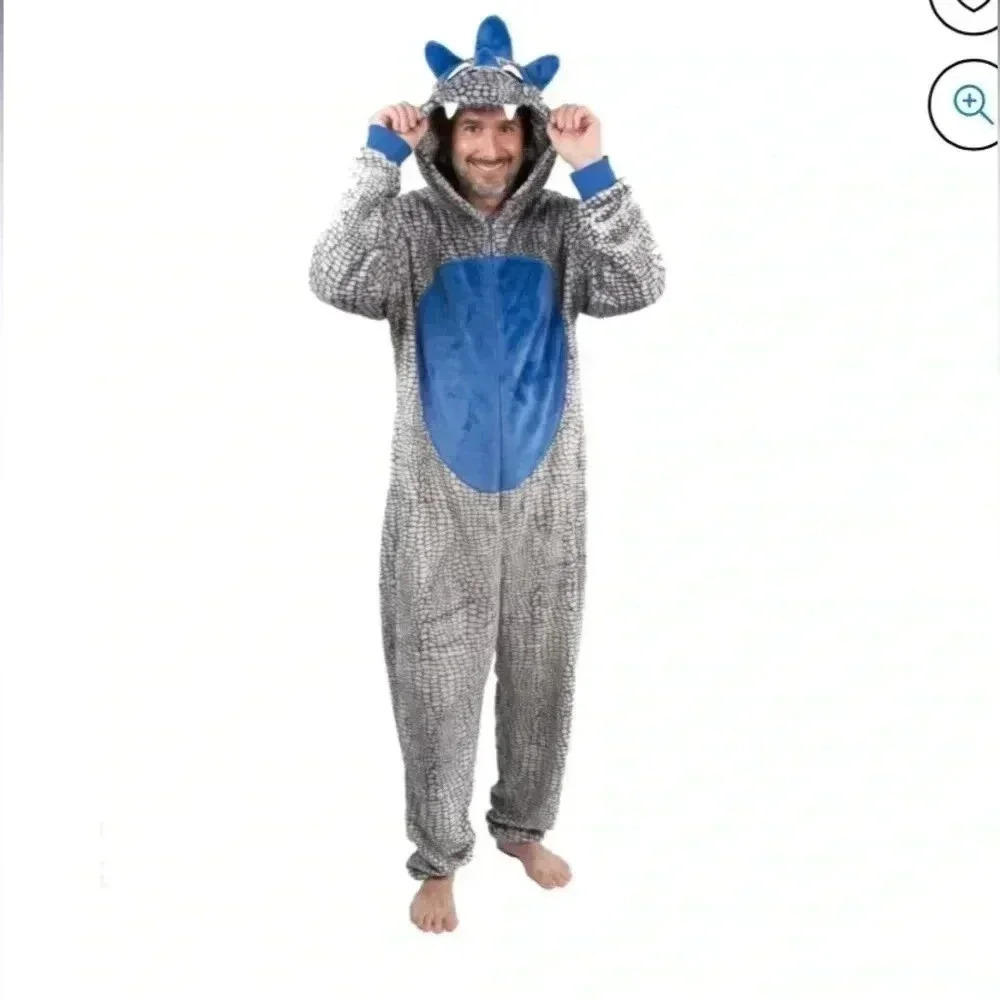 🎈Dinosaur Onesie for men fleecy soft  and comfy size M